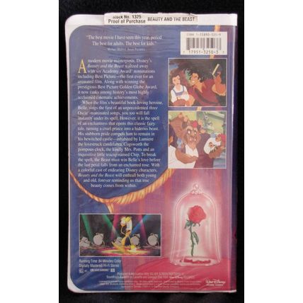 Beauty & The Beast Black Diamond Classic Walt Disney VHS1992 VG+++ Reduced