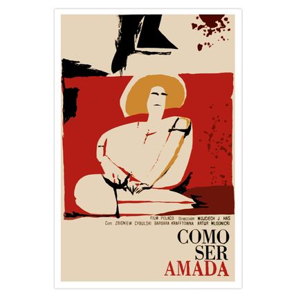 Spanish movie Poster 4 film"HOW to be Loved"Polish film.Graphic Design.Art Decor