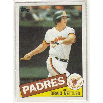 1985 Topps Baseball card 35 Graig Nettles