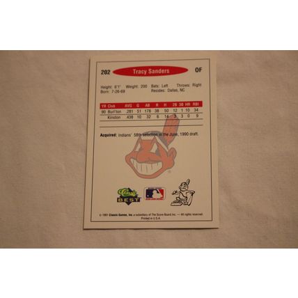 Tracy Sanders 1991 Classic Best NO. 202