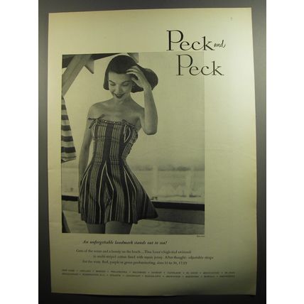 1951 Peck and Peck Tina Leser Swimsuit Ad - photo by Tom Palumbo