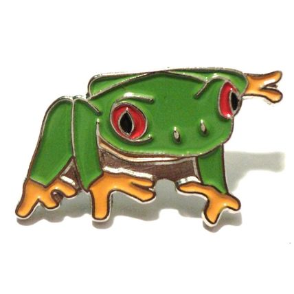 Frog Amphibian Garden Pond Creature Metal Enamel Toad Pin Badge 22mm New