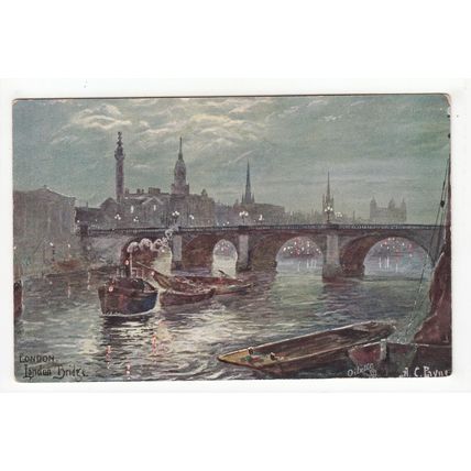 London Bridge Arthur C Payne Tucks Oilette Art Postcard 7278