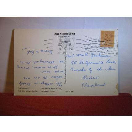 multiview, STRATHPEFFER SPA, SCOTLAND used postcard, 1980 pm =