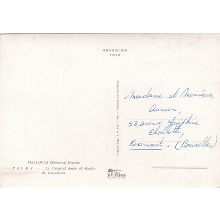 Mallorca Palma Catedral Spain Postcard used VGC