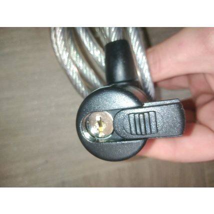 8mm x 1800mm Spiral Cable Lock Steel Bicycle Bike High Security