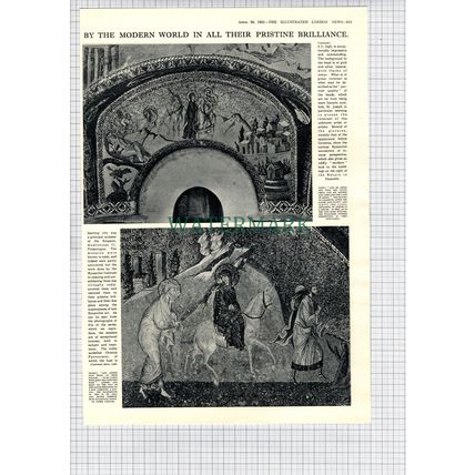 Church Of The Chora Constantinople Istanbul Byzantine Mosaics - 1951 Article