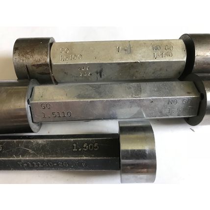 lot THE PIPE MACHINERY GO NO GO PLUG GAGE 1.5110 1.5150 1.5100 1.5150 1.505,AC