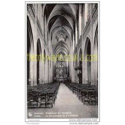 ANTWERPEN, MIDDENBEUK DER HOOFKERK, BELGIUM, Postcard