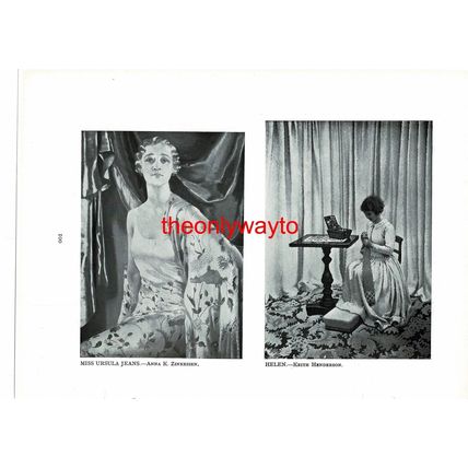 Ursula Jeans & Helen, 2 More On Reverse, Book Illustration, 1931