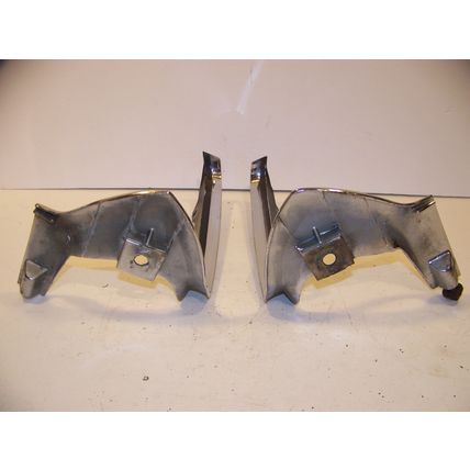 1970 71 CHRYSLER IMPERIAL FRONT BUMPER PARK LITE MOLDINGS #2962926 2962927 OEM