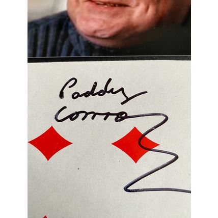 Paddy Conroy signed autograph casino card Newcastle Gangster