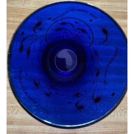 The Villages Florida 2K Blue Commemorative Glass The Time Of Our Lives