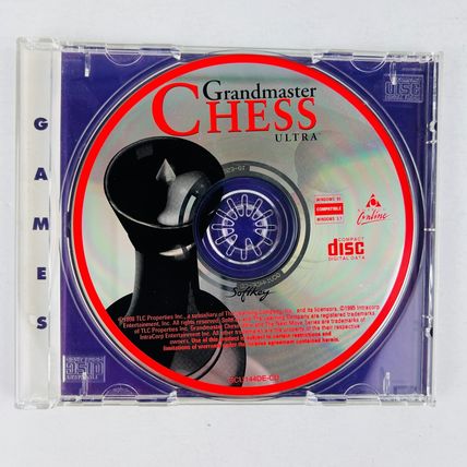 GRANDMASTER CHESS ULTRA Softkey 1995 PC CD-Rom Game NEW SEALED Win 3.1 95