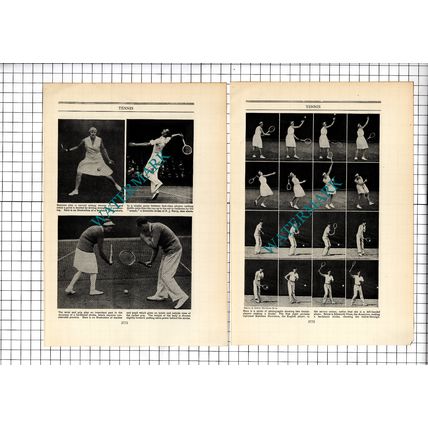 Tennis Sport - c.1930's Article