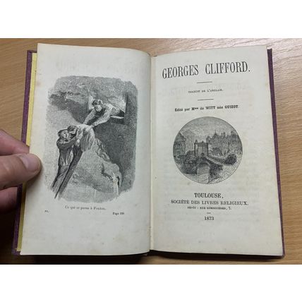 RARE* 1873 "GEORGES CLIFFORD" FRENCH TEXT ILLUSTRATED FICTION BOOK (P4)