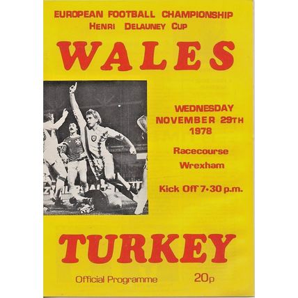 WALES v TURKEY EURO CHAMPIONSHIP 1978