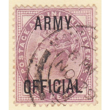 GB QV 1896 1d LILAC ARMY OFFICIAL SGO43 GU