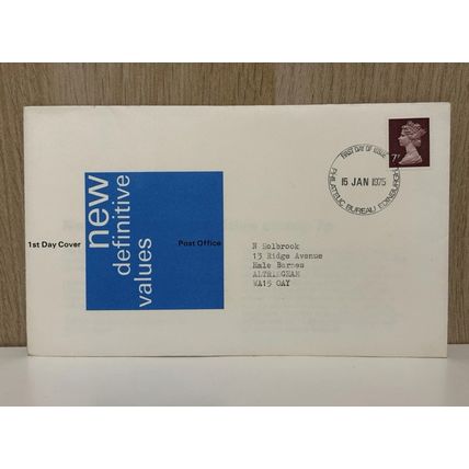 Post Office First Day Cover 1975 New Definitive Values FDC