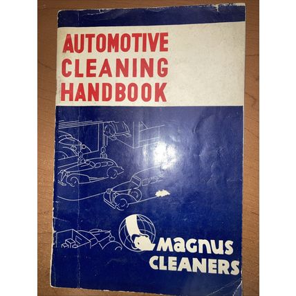 Vintage Automotive Cleaning Handbook 1950 Magnus Cleaners