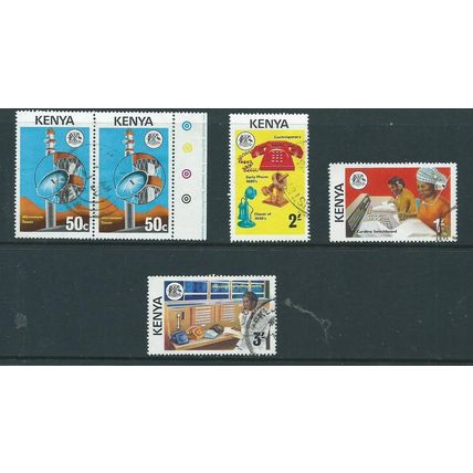 Kenya stamps sg56 sg 56 used fu 1976 set mmunications