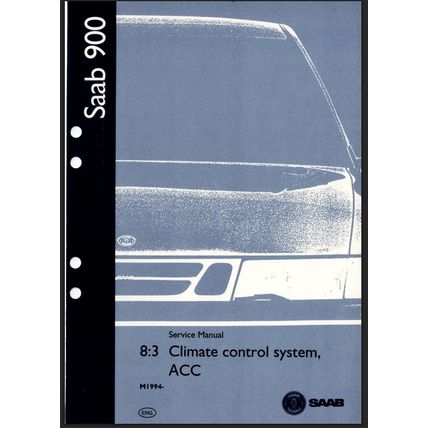 Saab 900 Climate Control System ACC Workshop Manual 1994 199731583 PDF