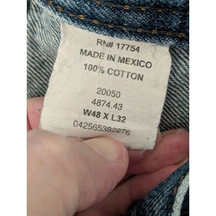 Key Mens Blue Denim Carpenter Jeans 100% Cotton Size 48/32 Workwear Combine SHP