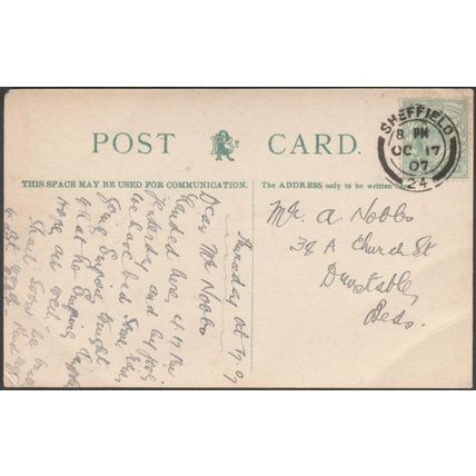 Moorhead, Sheffield, Yorkshire, 1907 - Brown & Rawcliffe Postcard