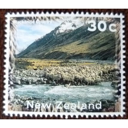 New Zealand 1995 NZ Scenery 30c Mackenzie Country mint stamp SG1928 sheep