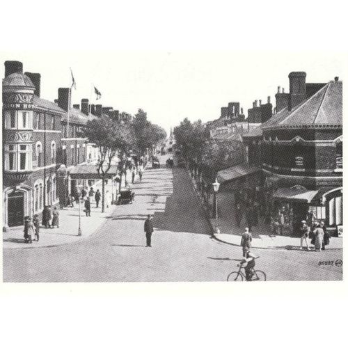 Postcard Lumley Road Skegness 1928 Lincolnshire Seaside Lion Hotel
