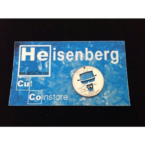 Breaking Bad Heisenberg Walter White BrBa Image New Mexico Cut Coin Ball Marker