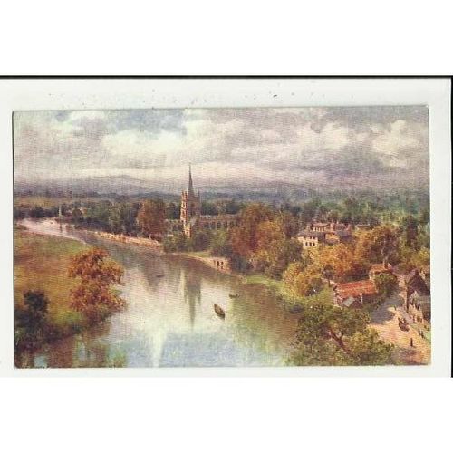 7920 STRATFORD ON AVON View Tuck Oilette Postcard