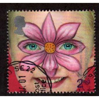 Great Britain 2001 Millennium Rights Child 2nd Flower Nurture Used SG 2178 Stamp