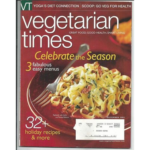 VEGETARIAN TIMES magazine DECEMBER 2003