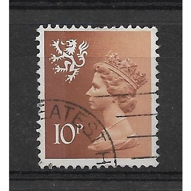 Scotland.S29 10p Orange-Brown.Fine Used.Mar19b