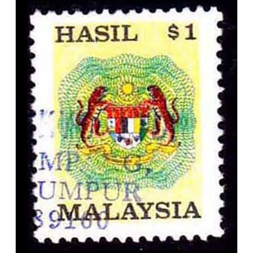 Malaysia 1990 Hasil Revenue Stamp $1 Used Stamp