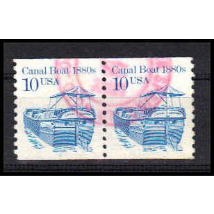 Used 2257b 10c Canal Boat Very Fine CNP Left 1 PA0951
