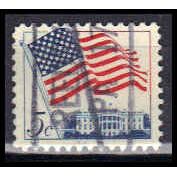 Used 1208 5c U.S. Flag Reed.., PA. E1880