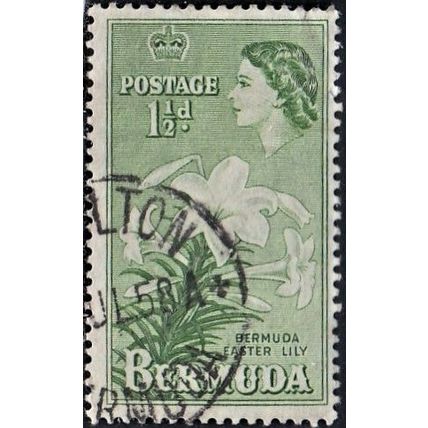Bermuda, 1953-58 Easter Lilies, SG 137 (Scott #145), used
