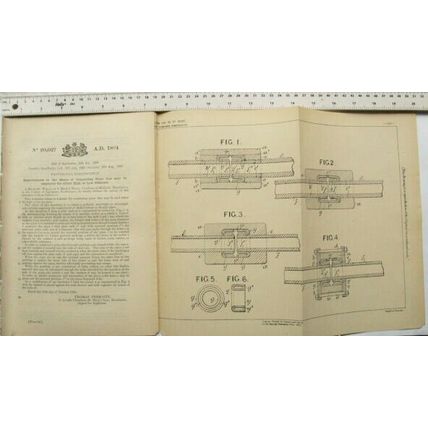 1894 Patent No. 20,027 connecting pipes, Richard Wigan, Chorlton on Medlock