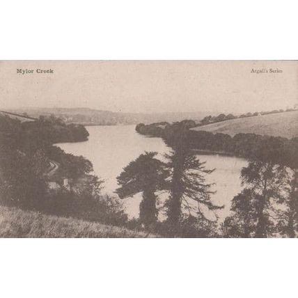 Mylor Creek Falmouth Cornwall Antique Aerial Postcard
