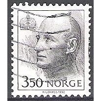 Norge 1993 Michel 1117X O Cote (2013) 1.20 Euro Roi Harald V Cachet rond