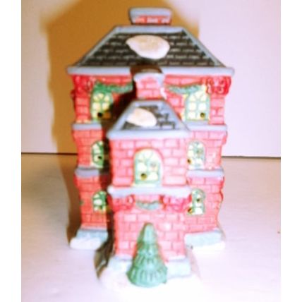 Vintage Lot of 5 Miniature Porcelain Christmas Houses that Light Up