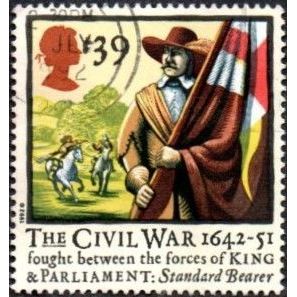 1992 350th Anniversary of Civil War. 39p Value. Standard Bearer, Fine Used