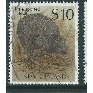 new zealand stamps birds $10 sg1297 sg 1297 used kiwi