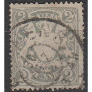 Mi: 65 (II) used 1900 Bavaria Cat € 5