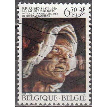 Belgique 1976 Michel 1869 O Cote (2008) 0.60 € l'Adoration des Bergers
