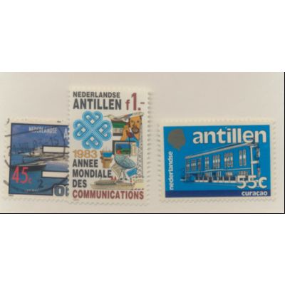Netherlands Antilles Stamps Scott #490 U, 492 MNH, & 504 MH