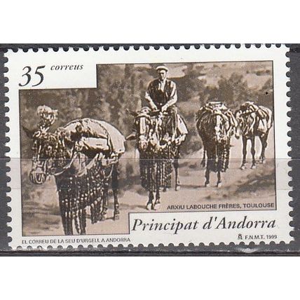 Andorra Español 1999 Michel 265 Neuf ** Cote (2008) 1.00 € Transport du courrier