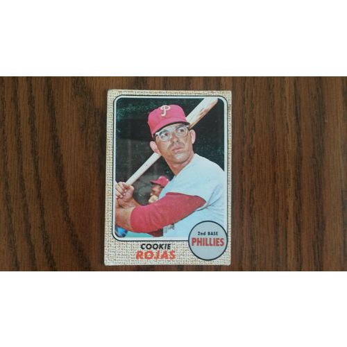 1968 Topps Card # 039 Cookie Rojas Good (2) Philadelphia Phillies